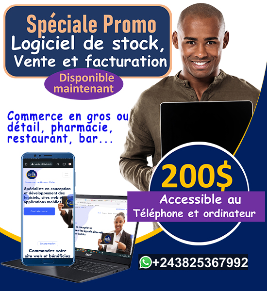 Image illustration du logiciel de gestion de stock, vente et facturation accessible au téléphone et ordinateur